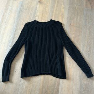 Frame 100% cotton black sweater size small